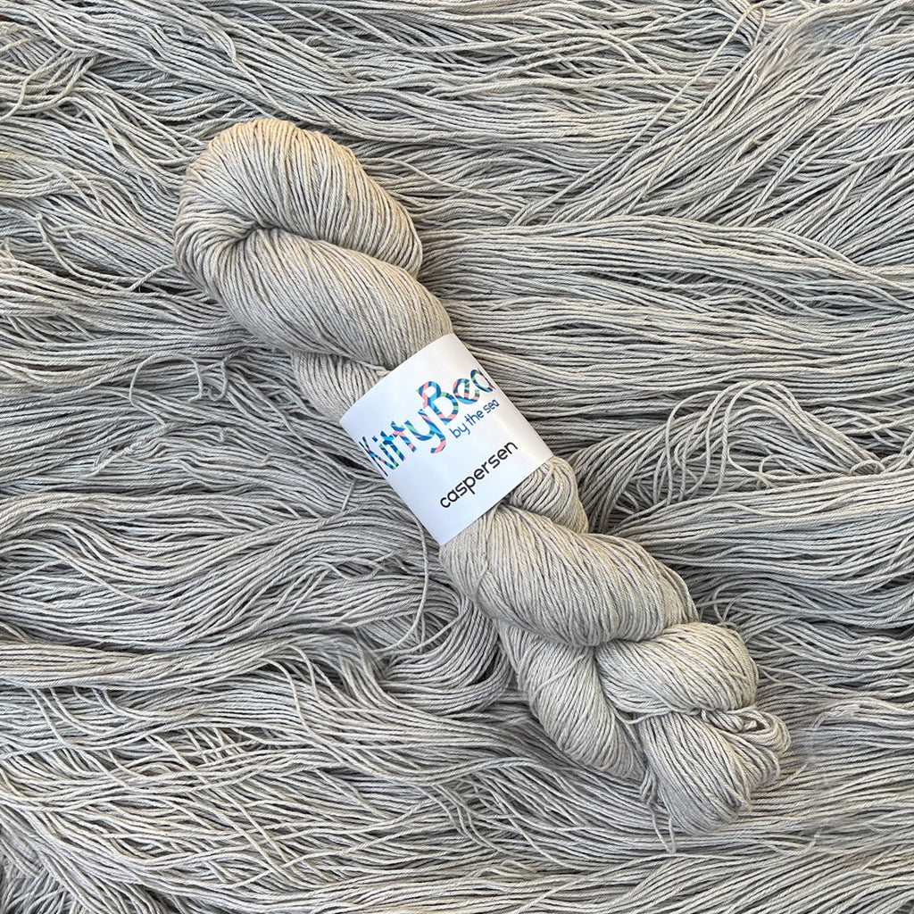 Caspersen - Organic Cotton Linen Yarn - Hand-Dyed Skeins - KittyBea by the Sea