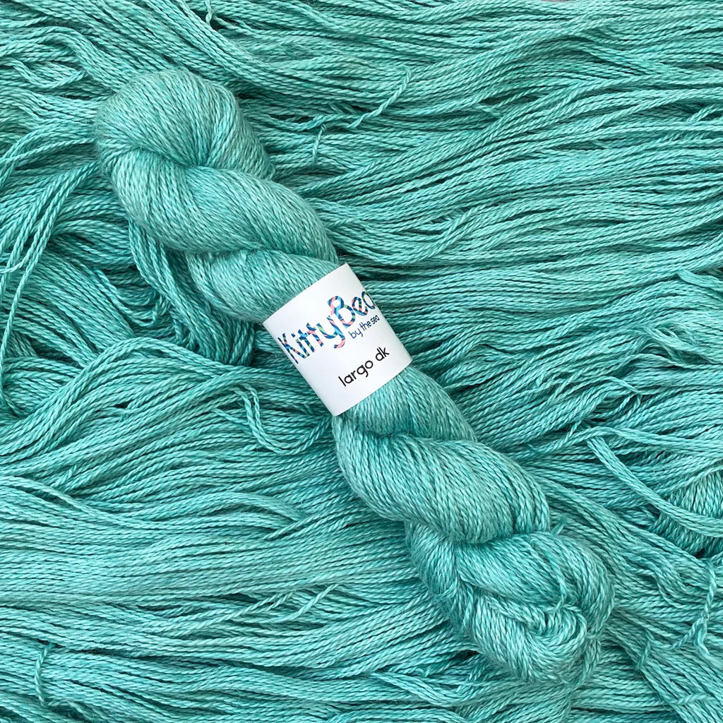 Largo DK - Alpaca, Linen, Silk Fingering Weight Yarn, Hand-Dyed Skeins