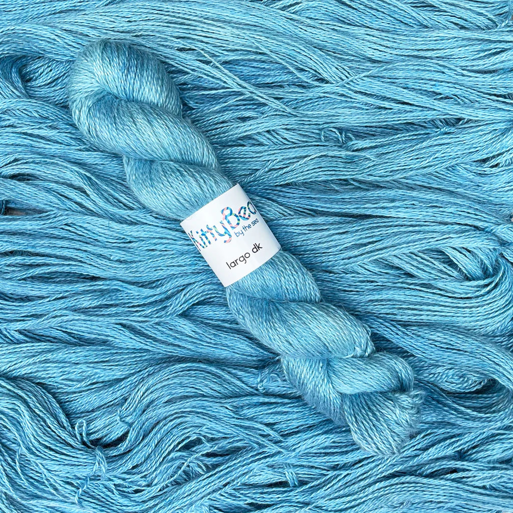 Largo DK - Alpaca, Linen, Silk Fingering Weight Yarn, Hand-Dyed Skeins