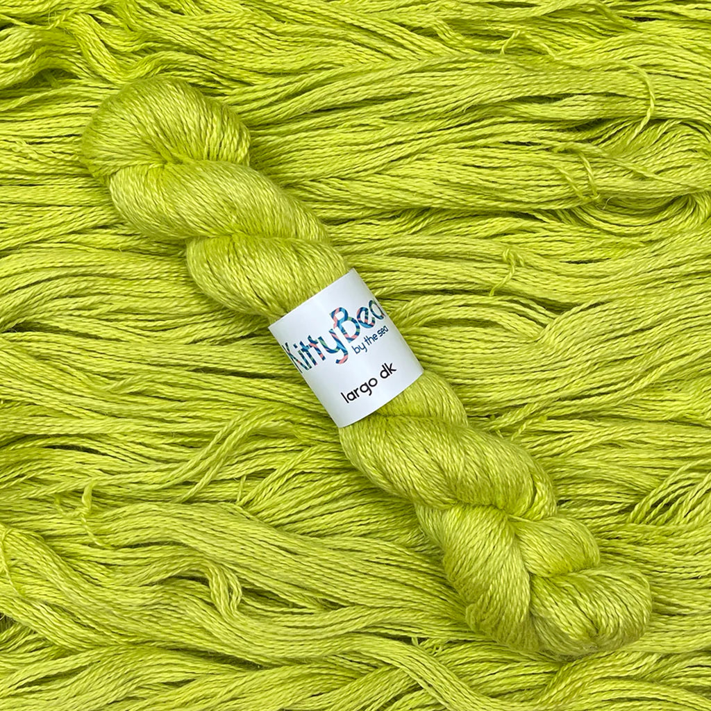 Largo DK - Alpaca, Linen, Silk Fingering Weight Yarn, Hand-Dyed Skeins