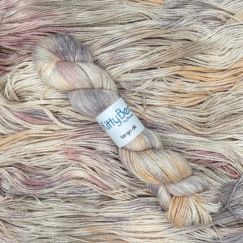 Largo DK - Alpaca, Linen, Silk Fingering Weight Yarn, Hand-Dyed Skeins