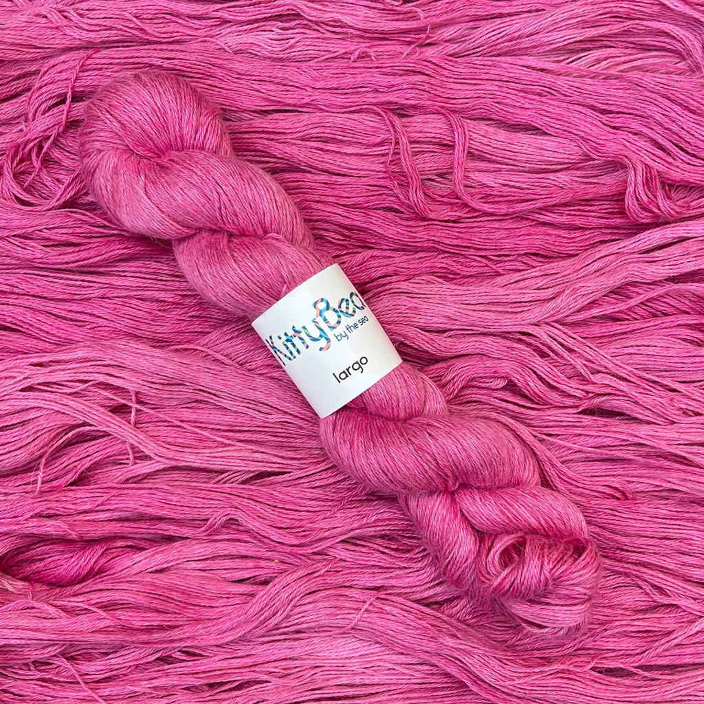 Largo DK - Alpaca, Linen, Silk Fingering Weight Yarn, Hand-Dyed Skeins