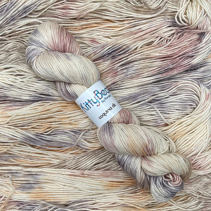 Coquina - Superwash Merino Wool & Cotton Yarn - Hand-Dyed Skeins - KittyBea by the Sea