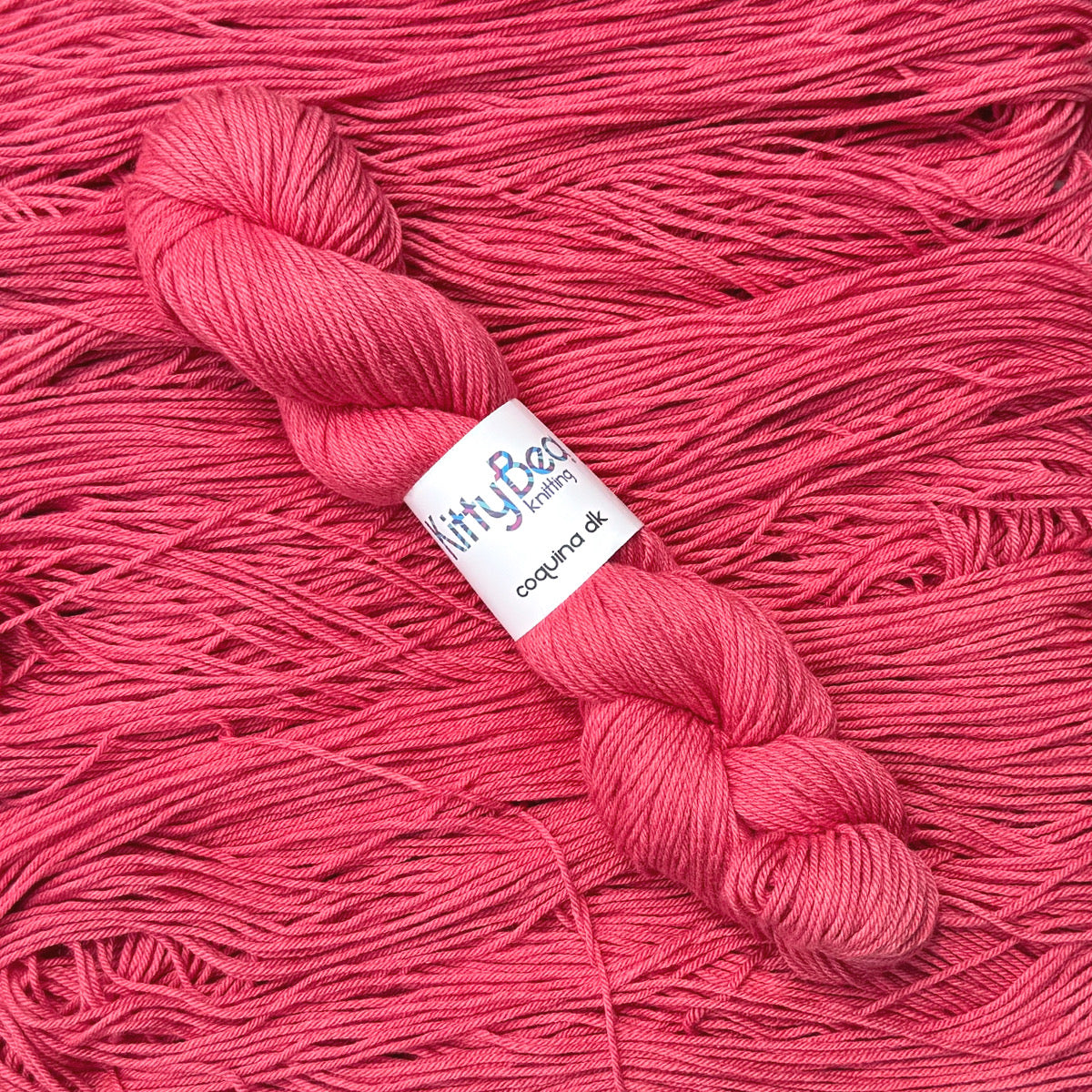 Coquina DK - Cotton and Superwash Merino Wool Yarn - Hand-Dyed Skeins