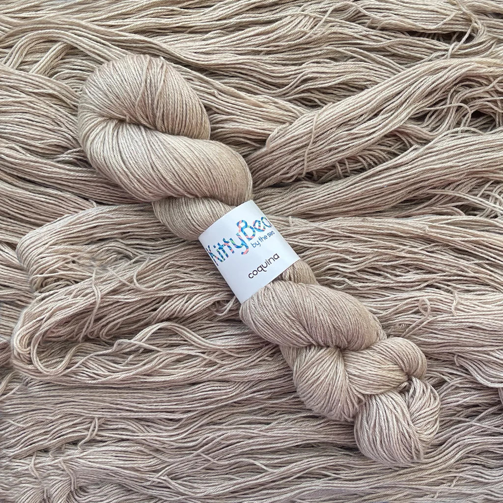 Coquina - Superwash Merino Wool & Cotton Yarn - Hand-Dyed Skeins - KittyBea by the Sea