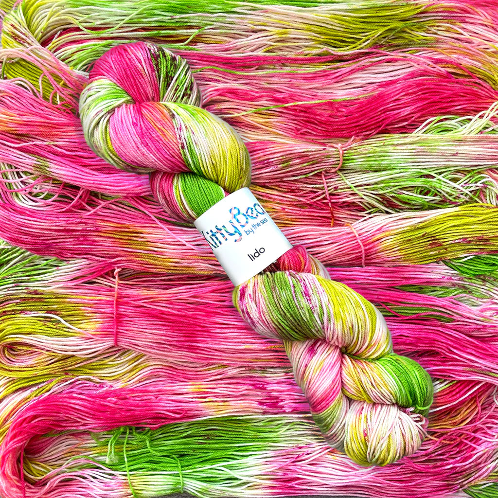 Lido - Superwash Merino Wool-Nylon Yarn - Hand-Dyed Skeins