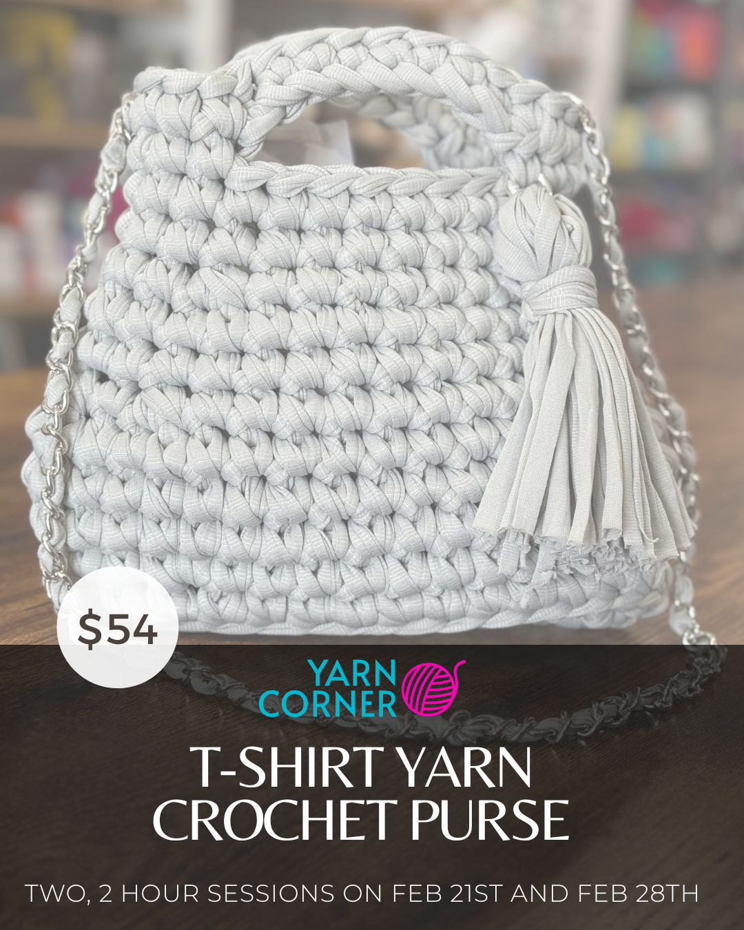 Class Project: T-Shirt Yarn Crochet Purse