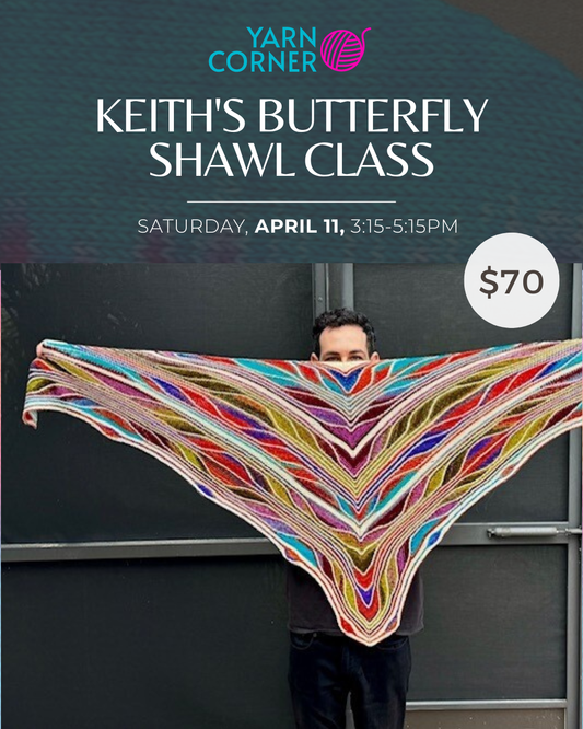 Keith's Knitting the Butterfly Shawl with German Short Rows Class