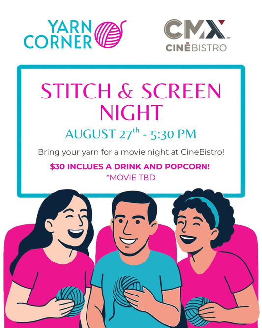 Stitch and Screen - Movie Night at CineBistro!