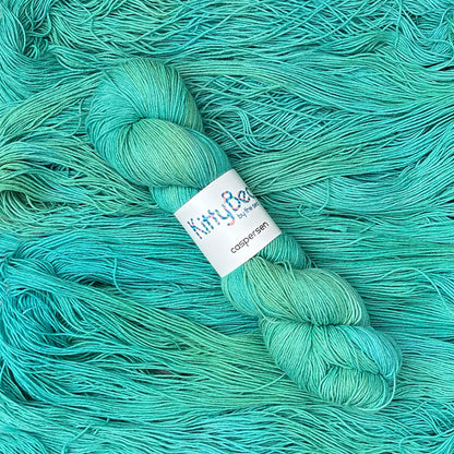 Caspersen - Organic Cotton Linen Yarn - Hand-Dyed Skeins - KittyBea by the Sea