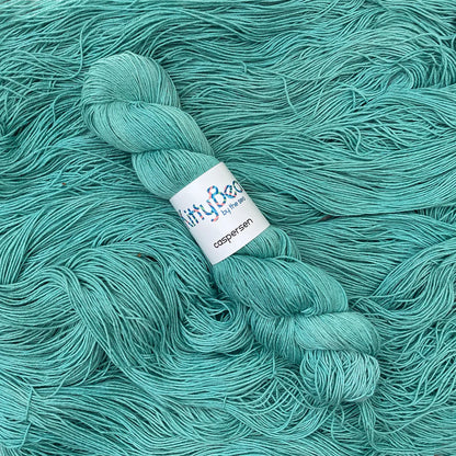 Caspersen - Organic Cotton Linen Yarn - Hand-Dyed Skeins - KittyBea by the Sea